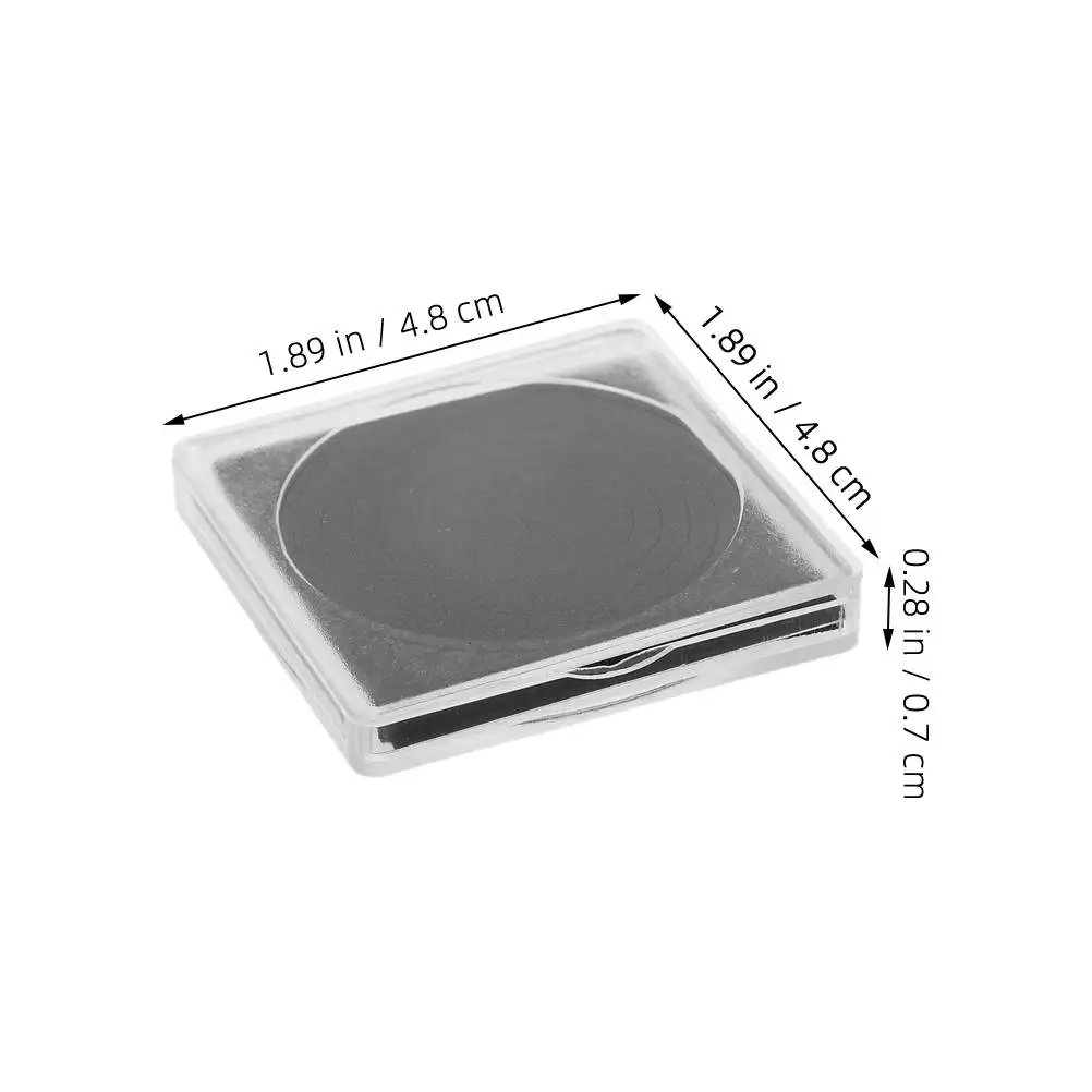 30 قطعة صندوق جمع العملات المعدنية تخزين عرض منظم حافظة بلاستيكية حاملات العملات المعدنية محكم المحمولة المدمجة شفافة