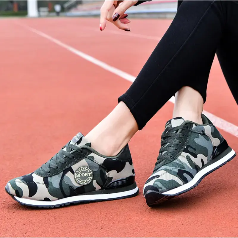 2022 Spring High Top Wedge Platform Sneakers Women Casual Shoes Hidden Heels Ladies Sneakers Camouflage Women Shoes Basket Femme - Image 6