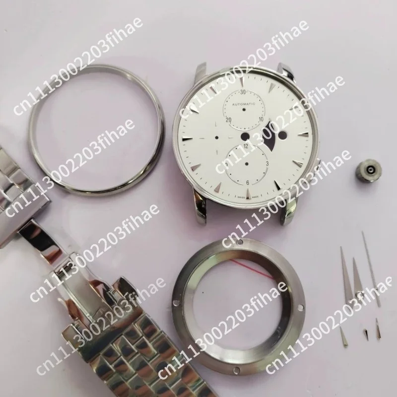 7750 M8607 stainless steel sapphire mirror surface list accessories, mirror polished watch modification parts