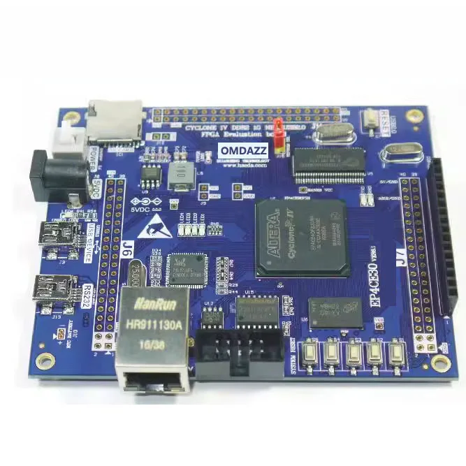 DIY Kit Electronic FPGA PCB Board EP4CE30 Demo Board with 1Gb-DDR2 TF/SD USB-to-RS232 USB2.0 Gigabit Ethernet LVDS