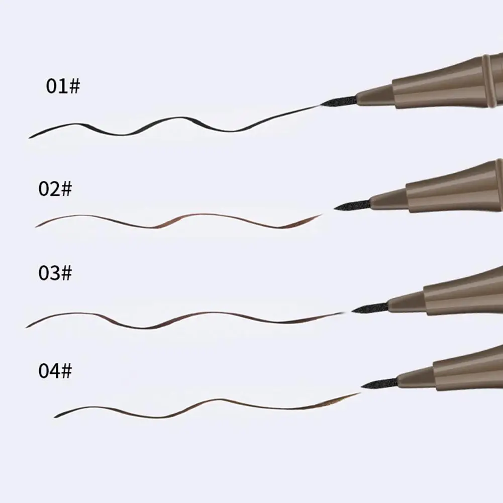 Delineador de ojos líquido negro de larga duración, lápiz delineador de ojos resistente al agua, secado rápido, no florece, delineador de ojos Natural, bolígrafo líquido, herramientas cosméticas
