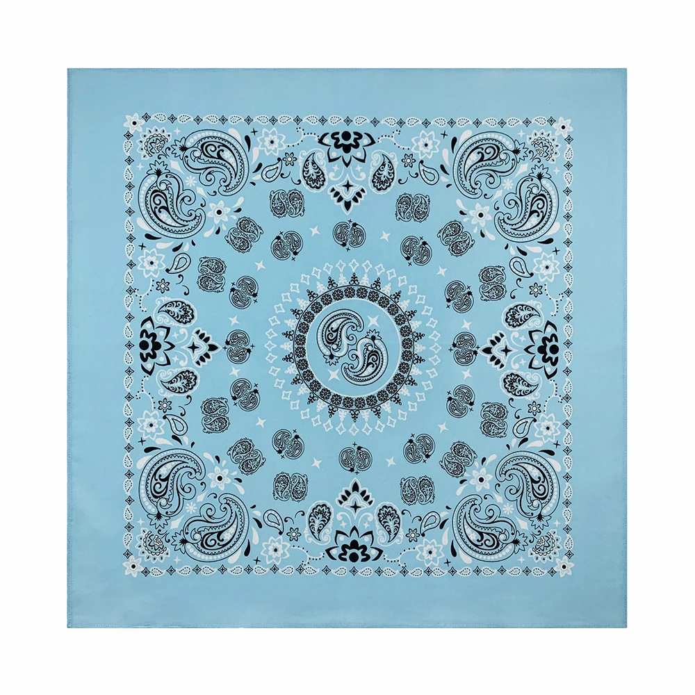 56CM donna Foulard Hip Hop Amoeba sciarpa quadrata in cotone Bandana fascia Paisley regali per uomo/ragazzo/ragazza alta qualità