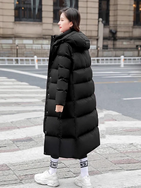 Black Long Down Coat Fashion Thick Puffer Jacket For Women and Men Winter Clothes AliExpress