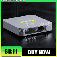 FiiO SR11 Streameing Music Receiver Hi-Res Audio WiFi Support AirPlay Roon Ready 2.4G-5G Daul Band PCM768 DSD256 Remote Control