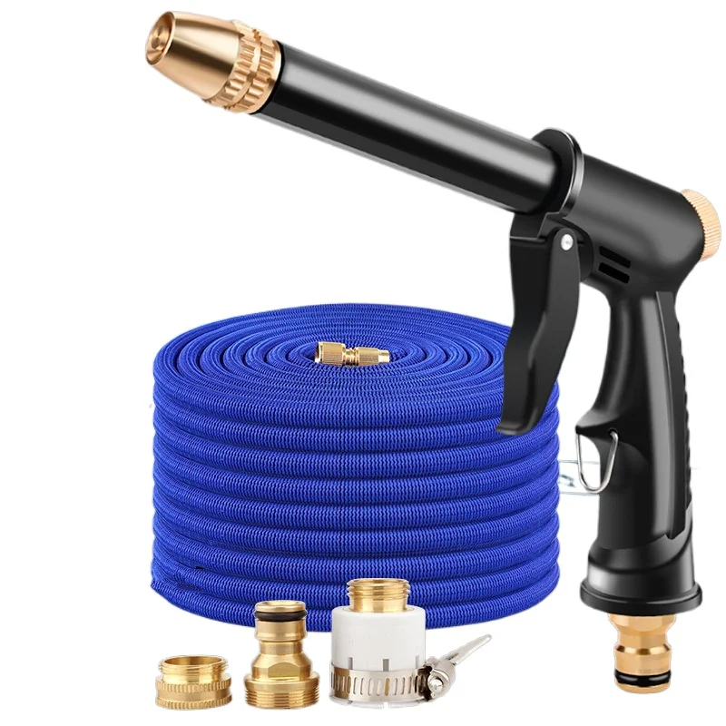 

Upgrade car wash household telescopic water pipe hose foam flushing set garden watering tool