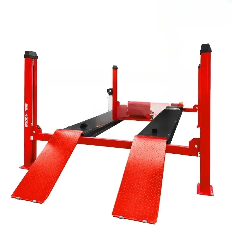 Car four-column lift Vehicle lift 3D four-wheel aligner 4-ton repair shop