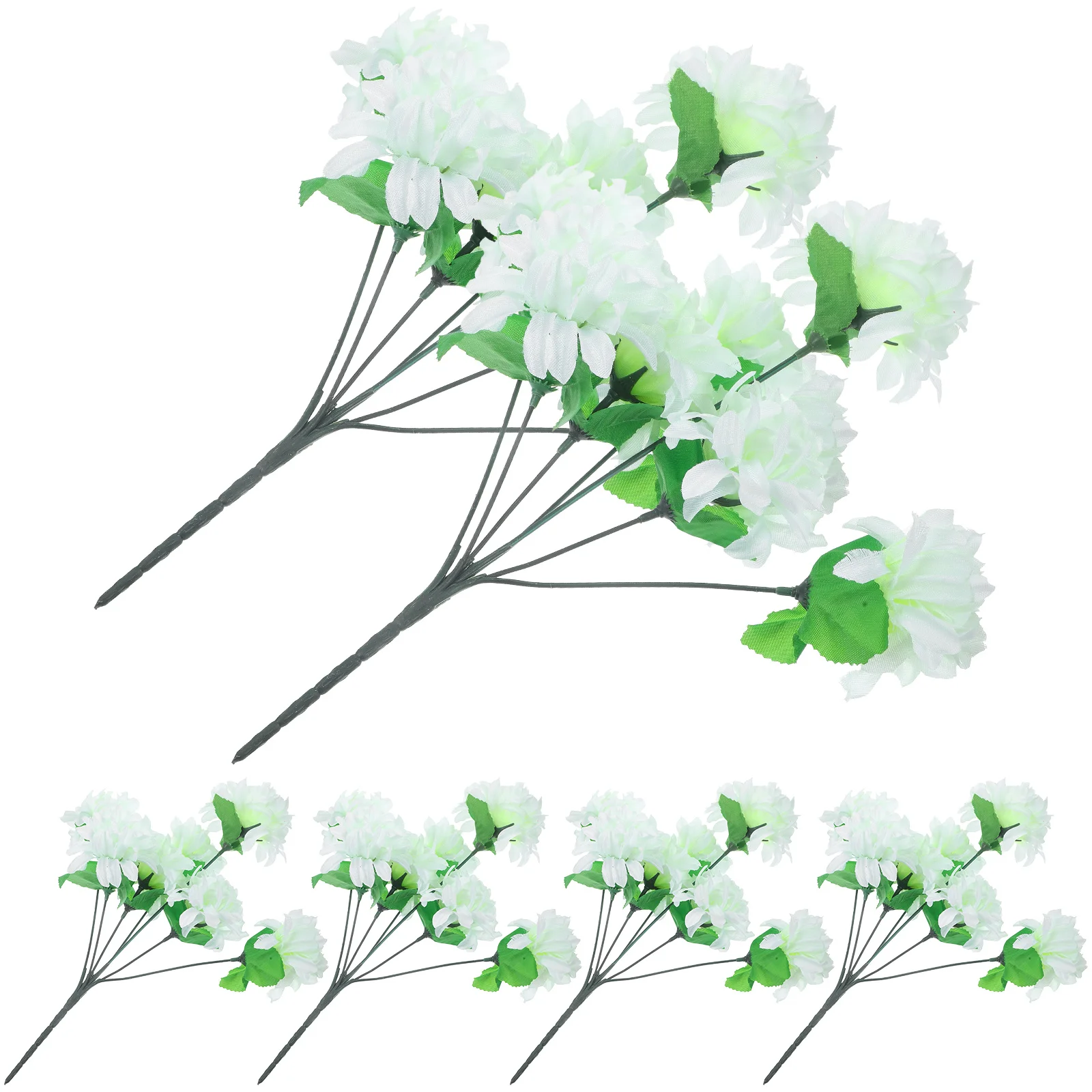 

Artificial Chrysanthemums Fake Flower Stems Cemetery Grave Decoration Tomb Chrysanthemum Outdoor Long Lasting Weather