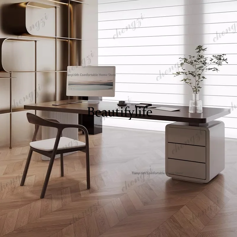 

Modern Simple Solid Wood Executive Desk Business Negotiation Computer Desk Workbench Premium Office Furniture escritorio