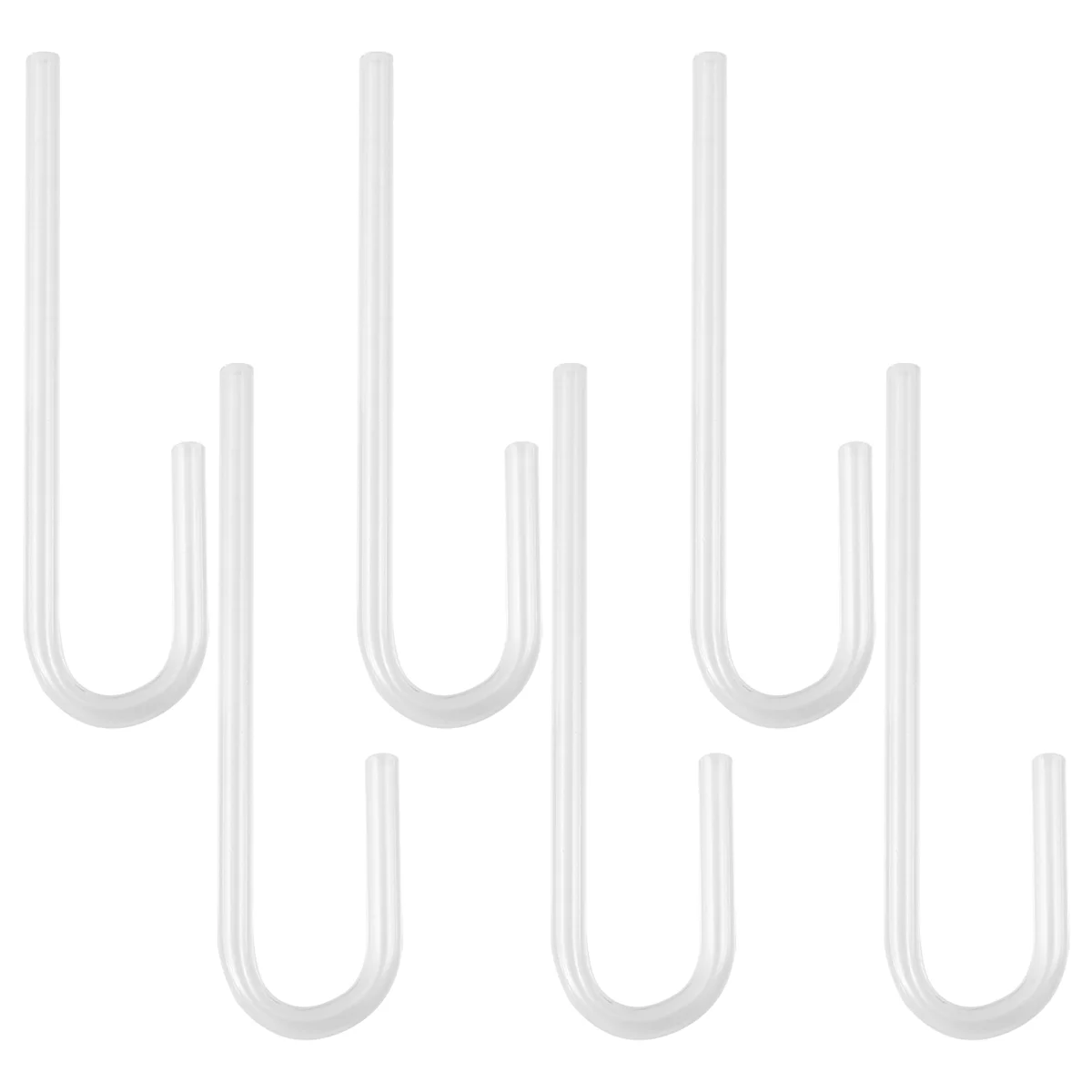 AA91 6pcs Acrylic Pipe U Shape Tube Bend for Aquarium Co2 System/Diffuser