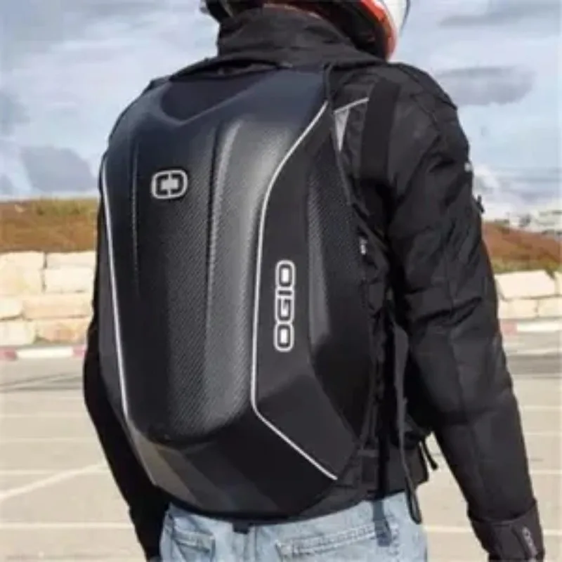 New Motorcycle riding backpack Rider motorcycle carbon fiber hard shell bag for helmet backpack motocycle backpack