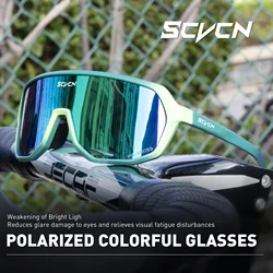 SCVCN Men Fashion New Sunglasses for Driving Cycling Glasses Bicycle Mountain Bike Women UV400 Casual Glasses