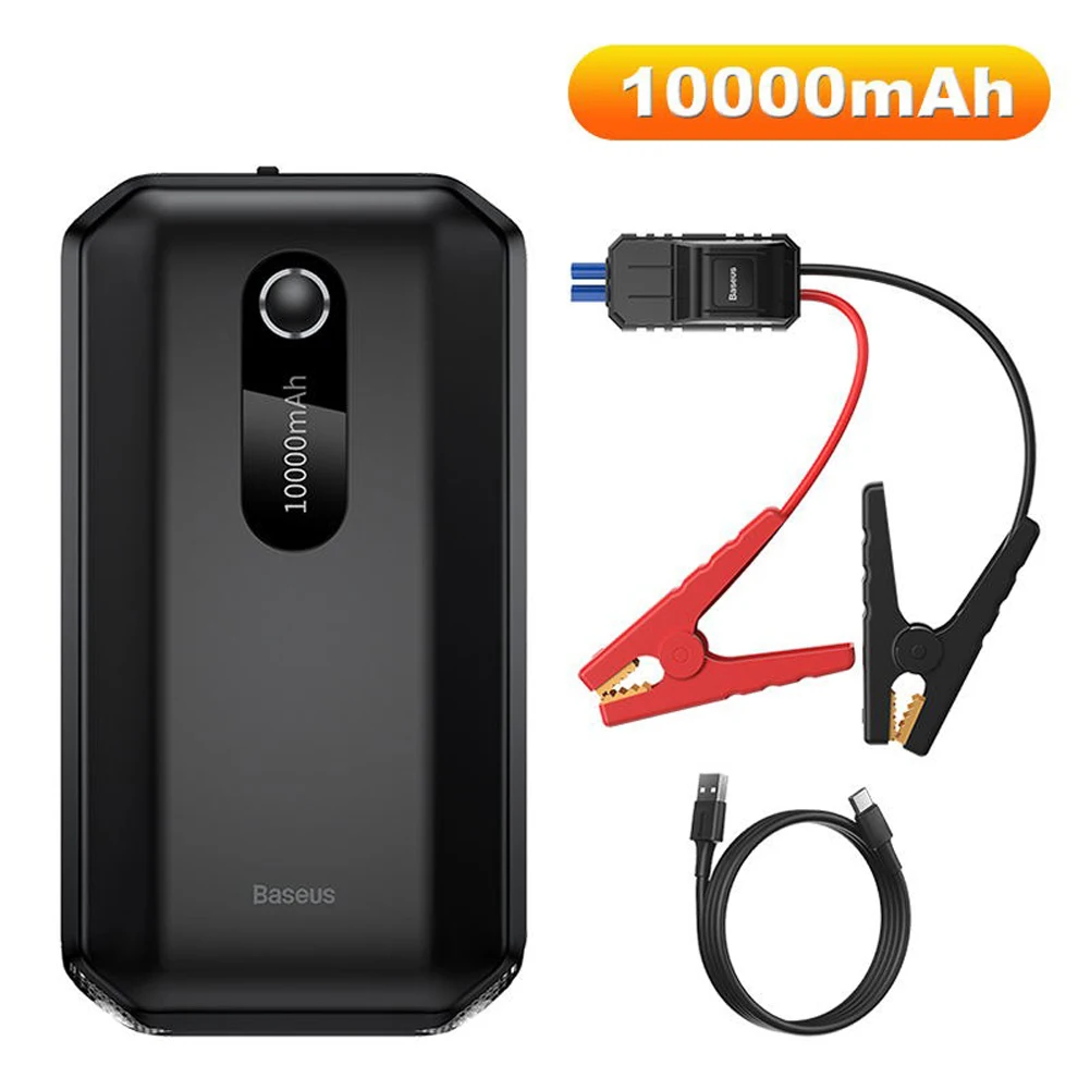 Car Jump Starter 10000mAh Car Battery Charger 1000A Starting Device Waterproof Portable Car Battery Booster Car Starter Device