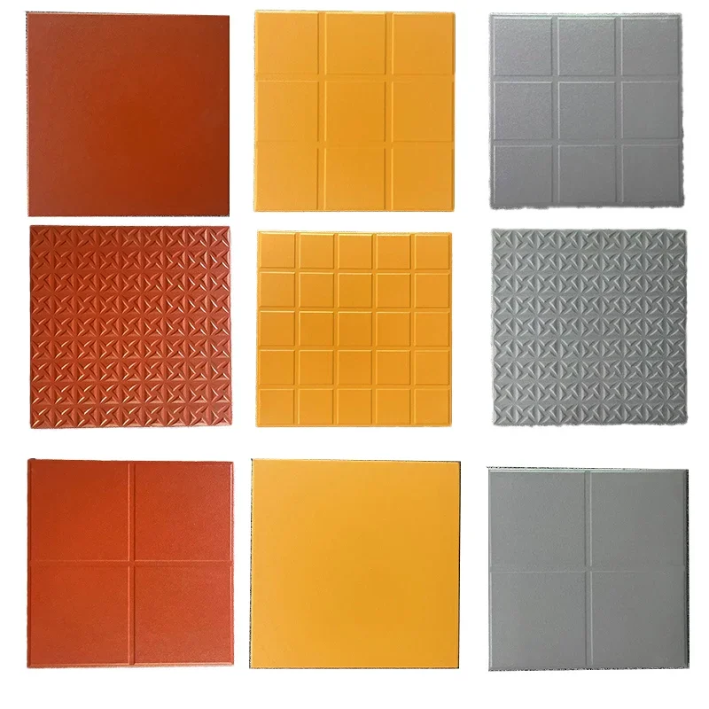 Kitchen Special Ceramic Tiles Non-slip Water Absorption Floor Tiles Grayish-yellow Moisture-proof 300x300mm Red Cylinder Tiles