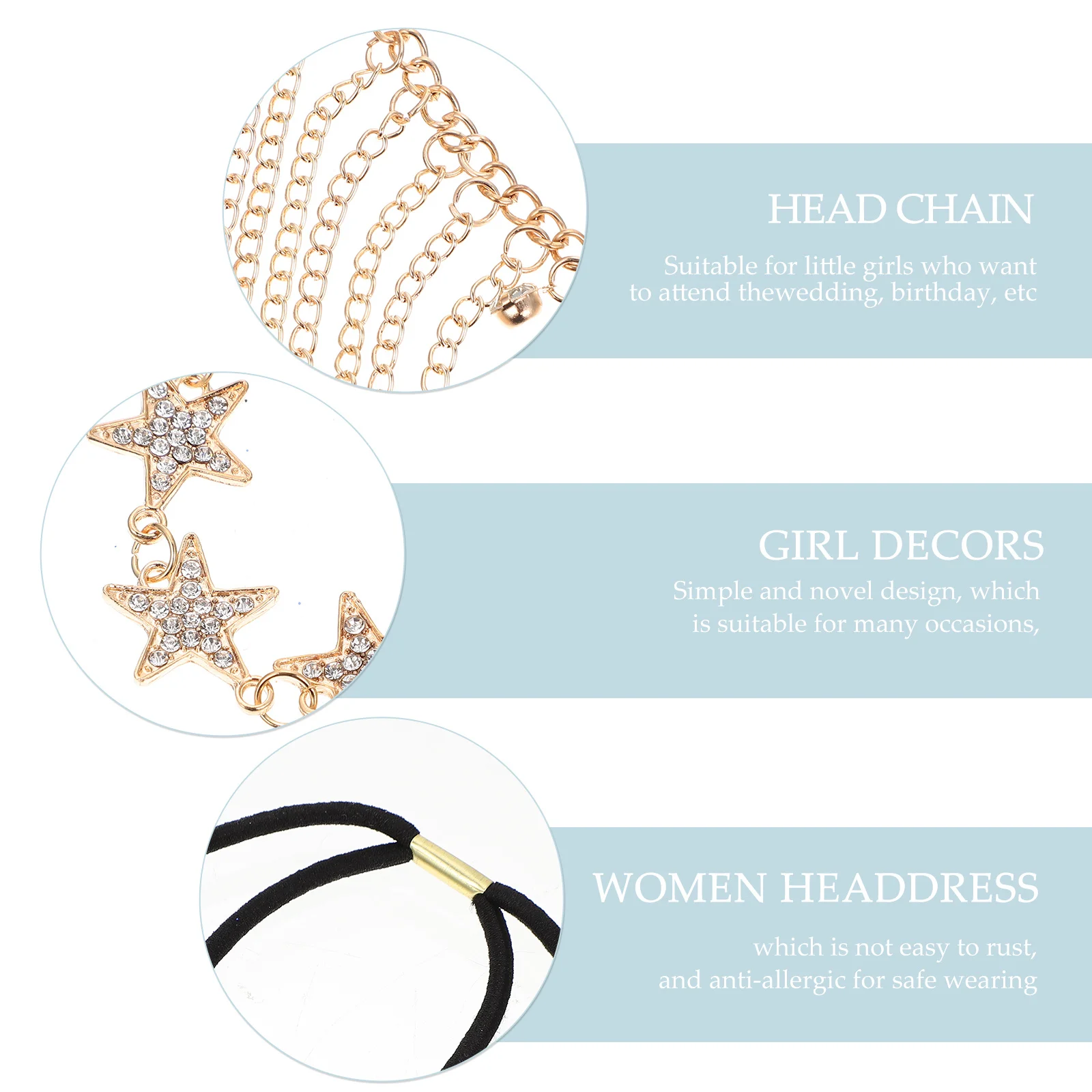 

2 шт., повязка на голову с жемчугом, изысканная нежная цепочка на голову из сплава, украшения для волос для девочек, аксессуары для вечеринок, удобная цепочка на голову