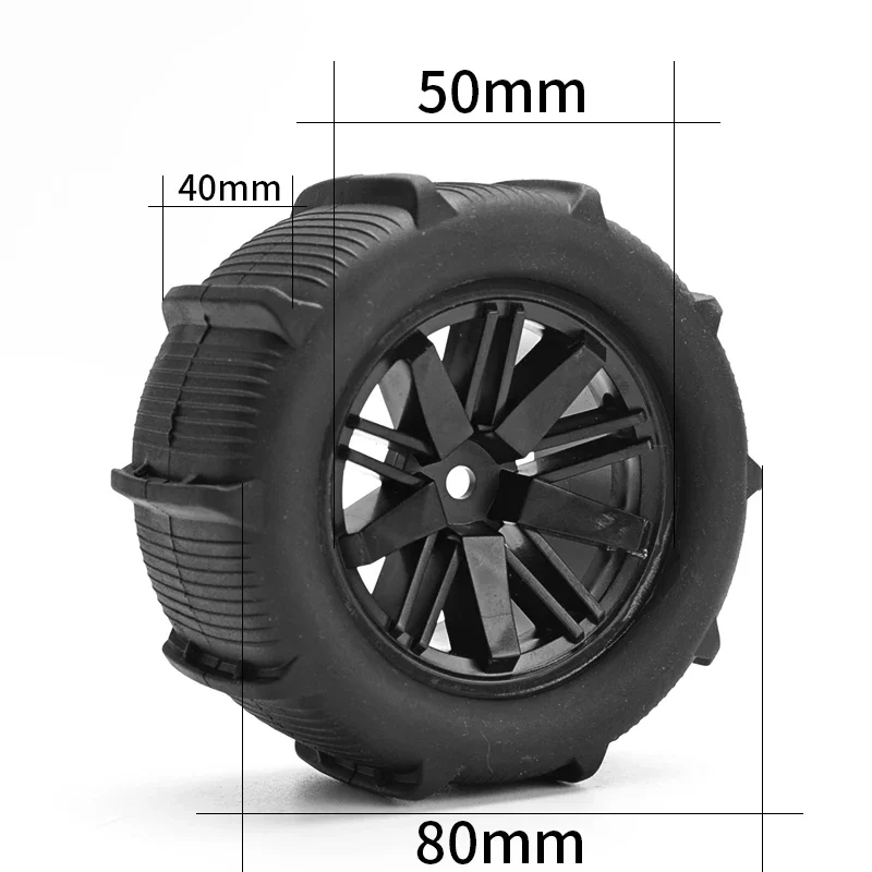4 шт. радиоуправляемые автомобильные шины песчаная Снежная шина колеса 12 мм адаптер для 1/14 1/16 1/18 радиоуправляемая модель Багги обновленные аксессуары для короткодорожного грузовика