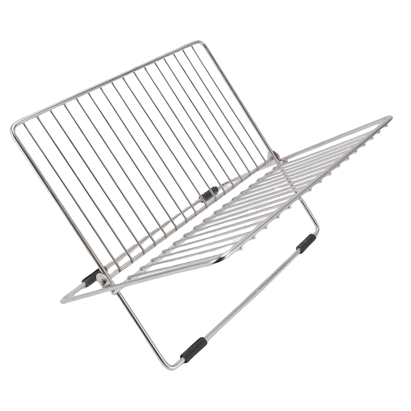 Folding Dish Drying Rack Stainless Steel Dish Drainer Space Saving Dish Rack for Kitchen Counter Storage Organization X Shape