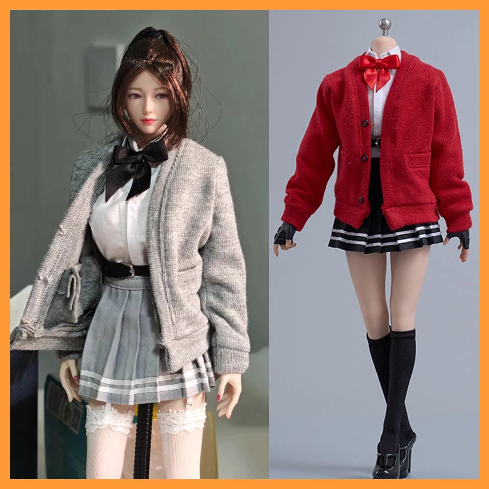 

cdtoys cd062 масштаб 1/6, женская студенческая форма, юбка JK, костюм, модель одежды, подходит для 12 дюймов, фигурка солдата, тело куклы, игрушки