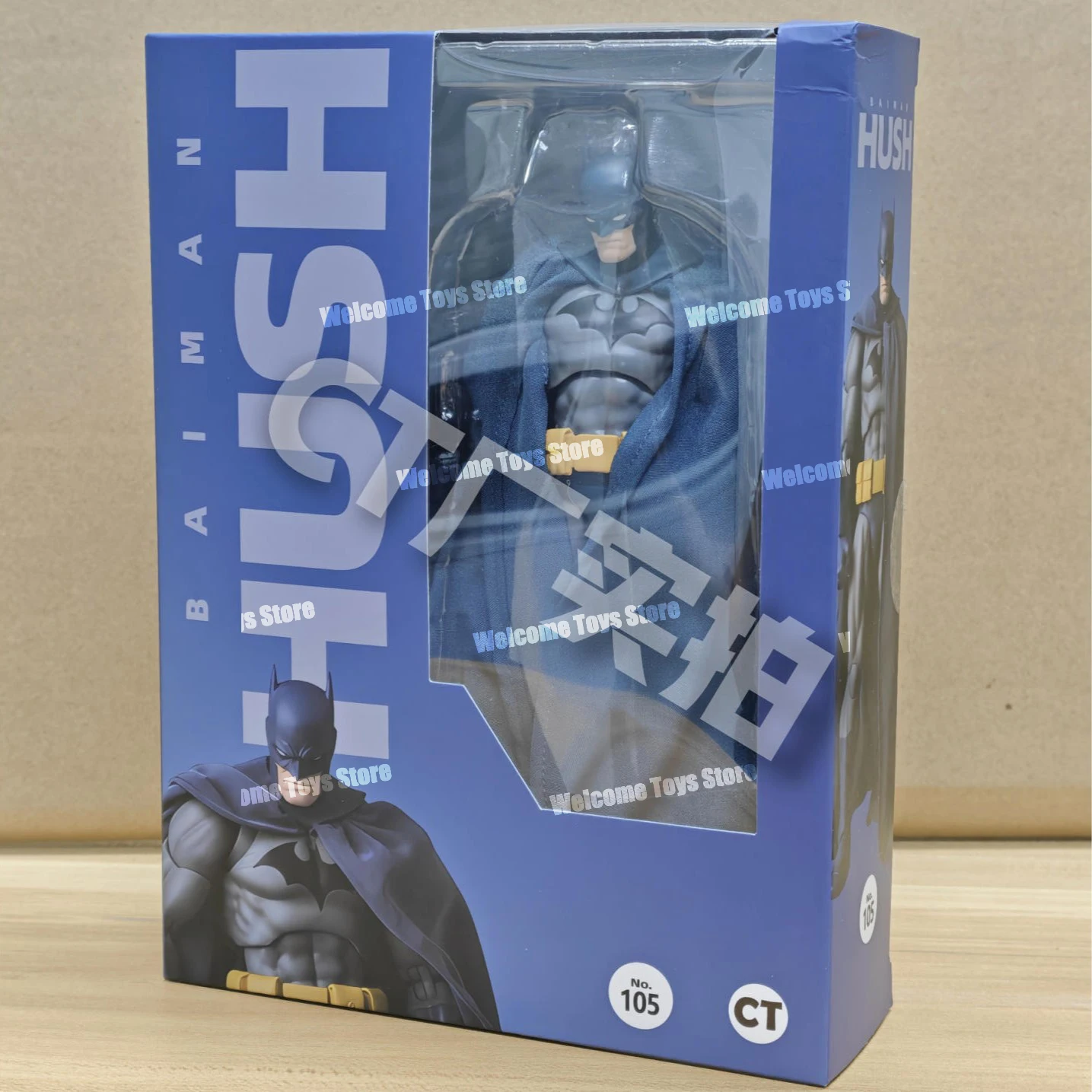 Hot-New CT Toys Hush Batman Blue Mafex 105 Black Version Dc Bat Man Anime Action Figure Figurine Model Statue Gifts For Kid Toys view 5