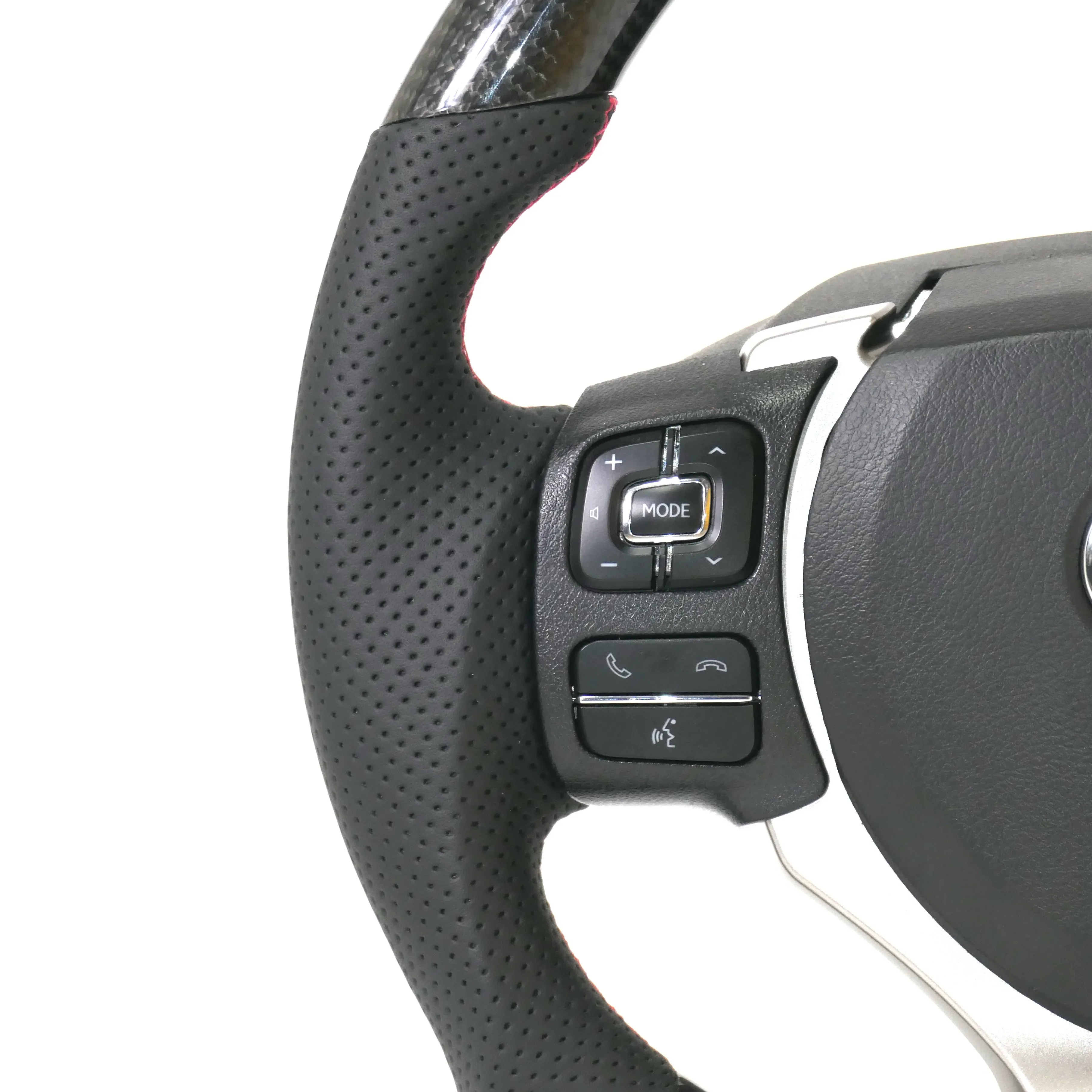 Lexs Automotive custom steering wheel assembly for models such as Leus RX NX LS UX LC GS GX LX LC