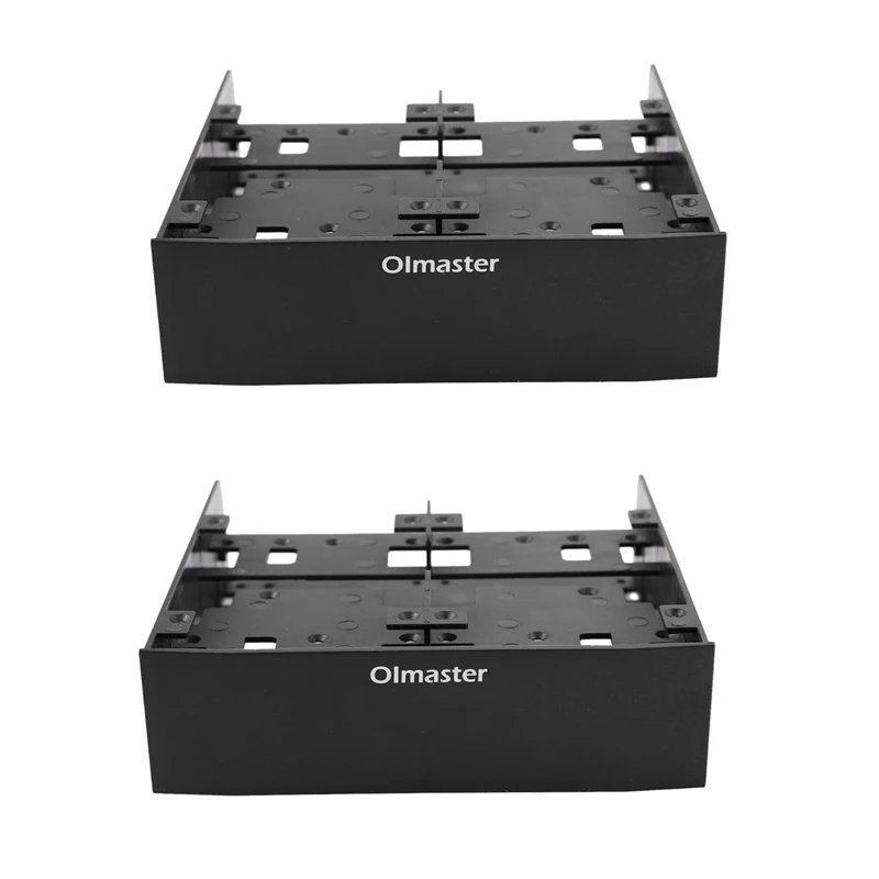 

2 стойки для переоборудования жесткого диска Oimaster, стандартное устройство 5,25 дюйма с монтажным винтом для жесткого диска 2,5 дюйма/3,5 дюйма