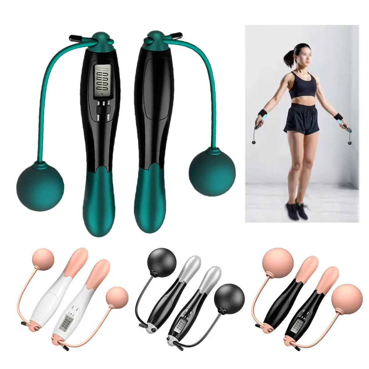 Cordless Jumping Ropeless Skipping Rope Fiess Jump