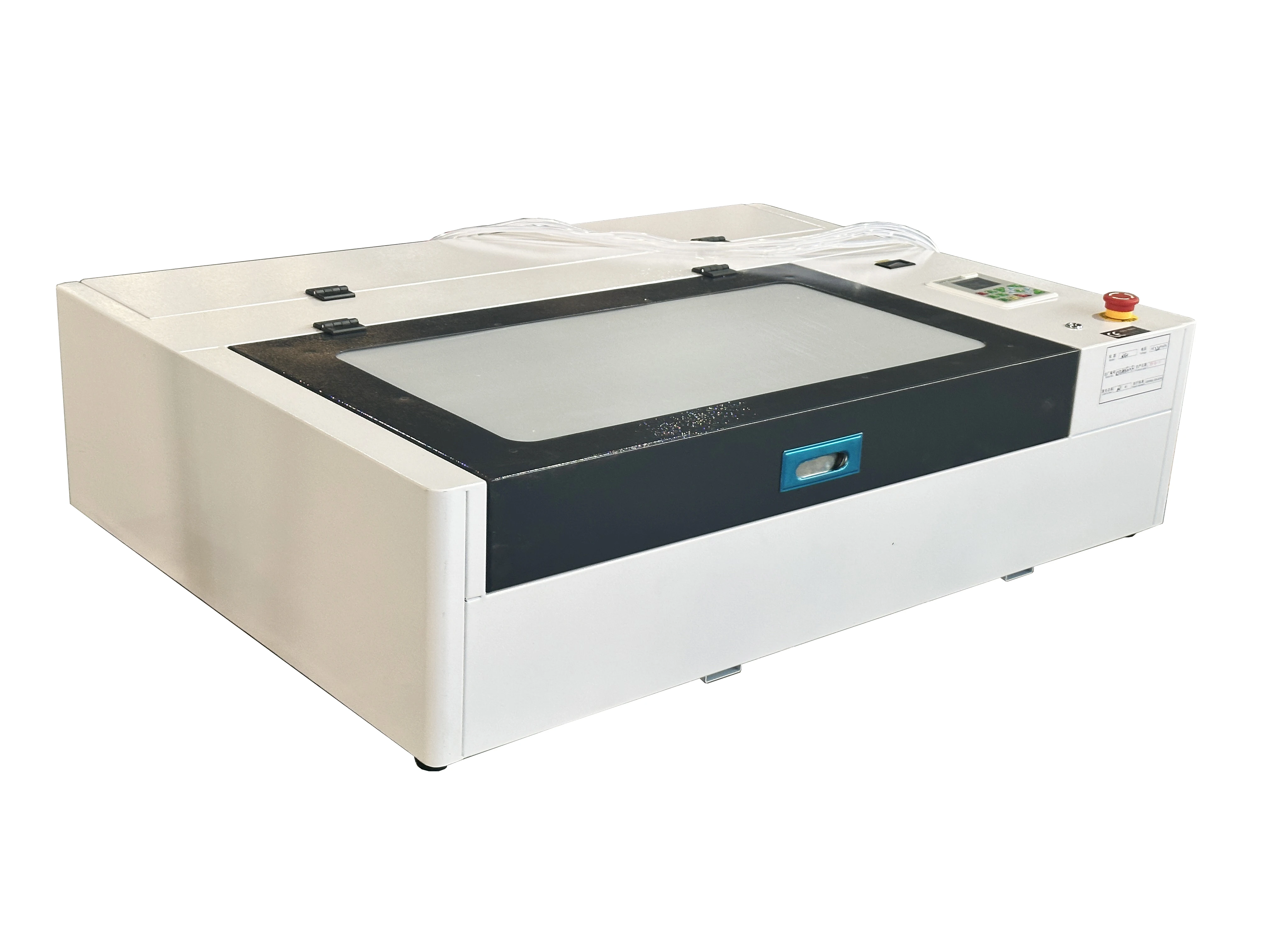 Desktop CO2 Engraving and Cutting Machine for 60W 80W 100W Acrylic Paper Wood Leather Rubber Stamp Seal Cutting CNC