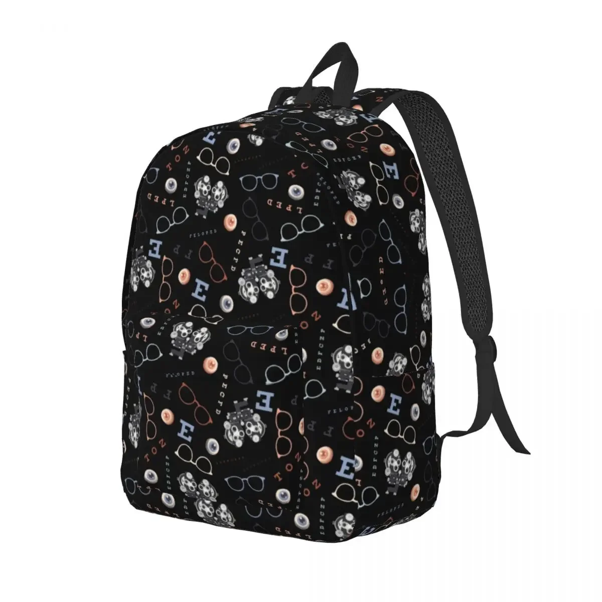 Mochila de lona de viaje para optometría, mochila escolar para ordenador para hombres y mujeres, gafas, tabla Snellen, mochila para estudiantes universitarios