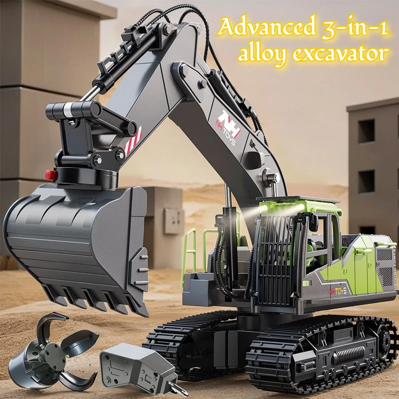 

Экскаватор-спрей 3-в-1 из сплава с дистанционным управлением, беспроводной, 2.4G, четырнадцать каналов, детская электрическая игрушка-перфоратор, подарок для взрослых