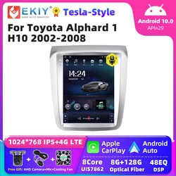 EKIY Tesla Android 10 Car Radio For Toyota Alphard 1 H10 2002-2008 Multimedia Video Player Carplay DSP Android Auto No DVD