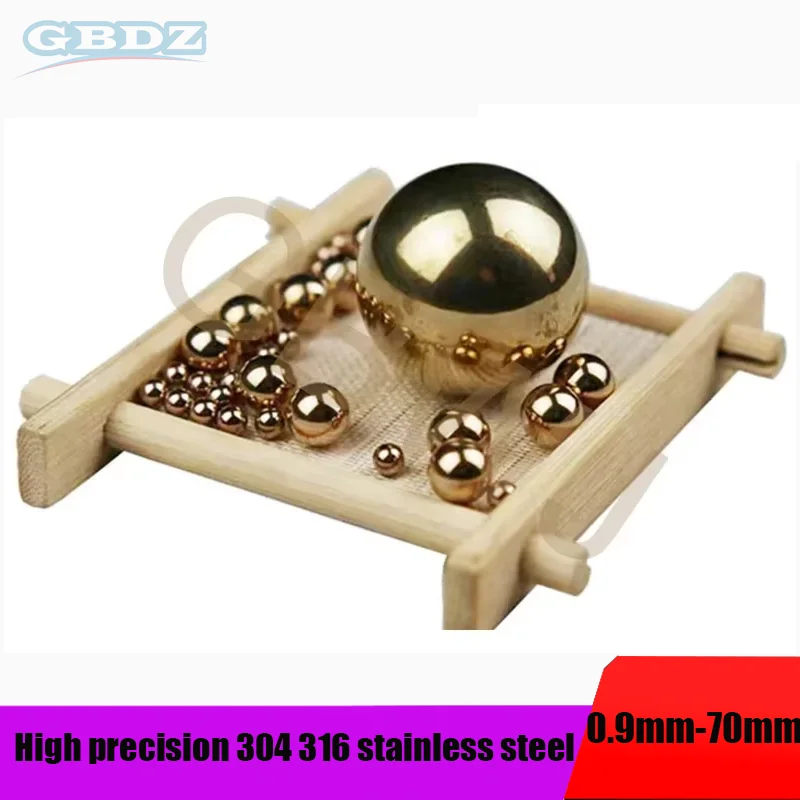 

1-100PCS Solid Brass Ball High Precision H62 Brass Ball Smooth Round Copper Bead Ball Dia 0.9mm-45mm