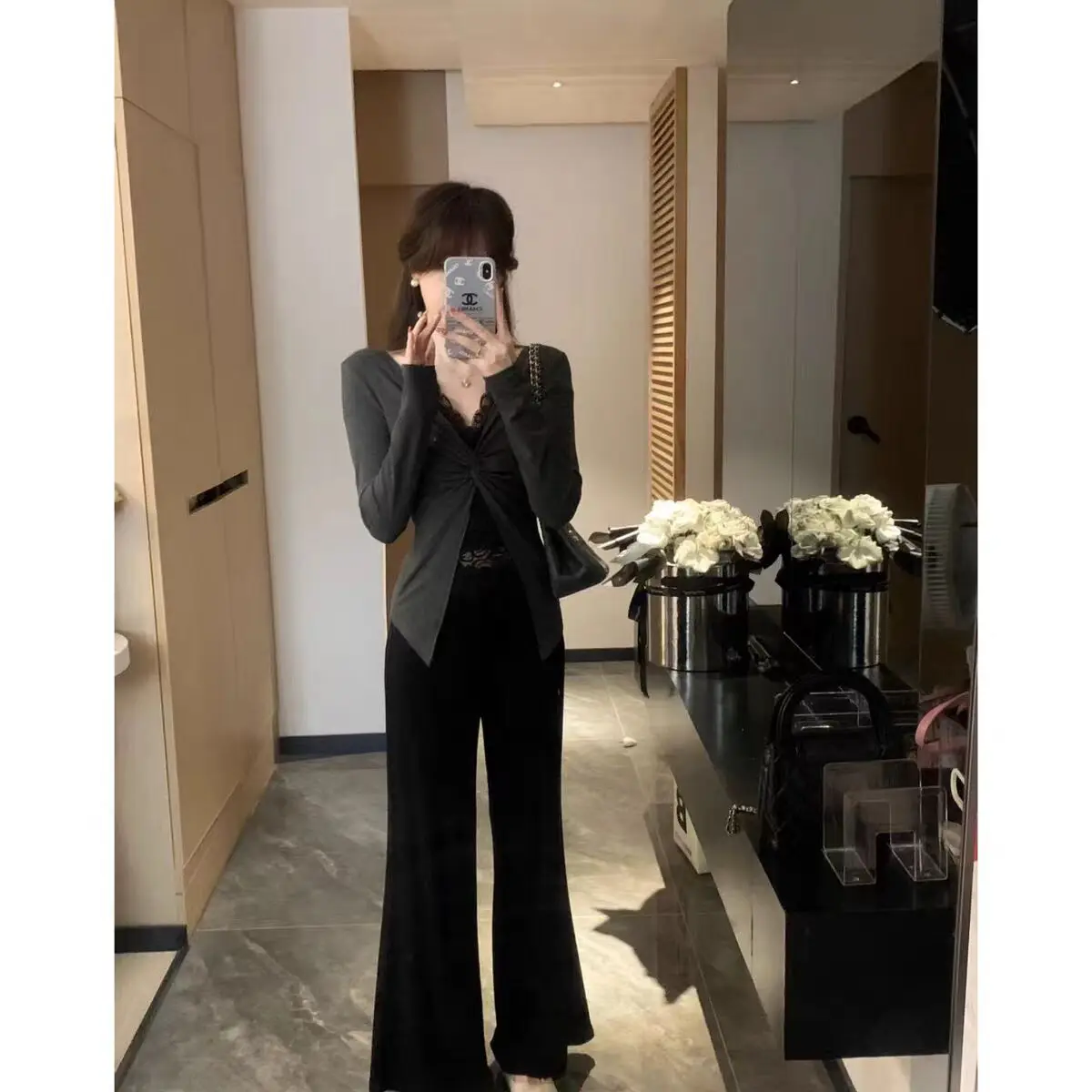 

Футболки с длинными рукавами, женские летние футболки высокого качества с хлопковой вставкой на спине, гладкая форма, уличная одежда для воздушных девушек, потертая