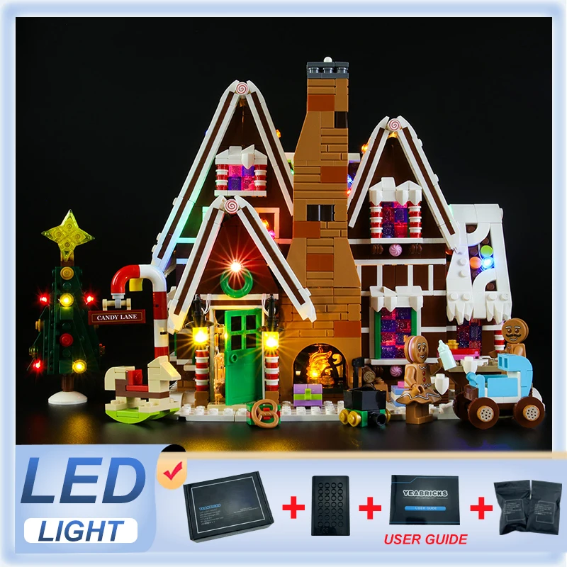 

DIY LED Light Kit For LEGO 10267 Gingerbread House (Only LED Light,Without Blocks Model)