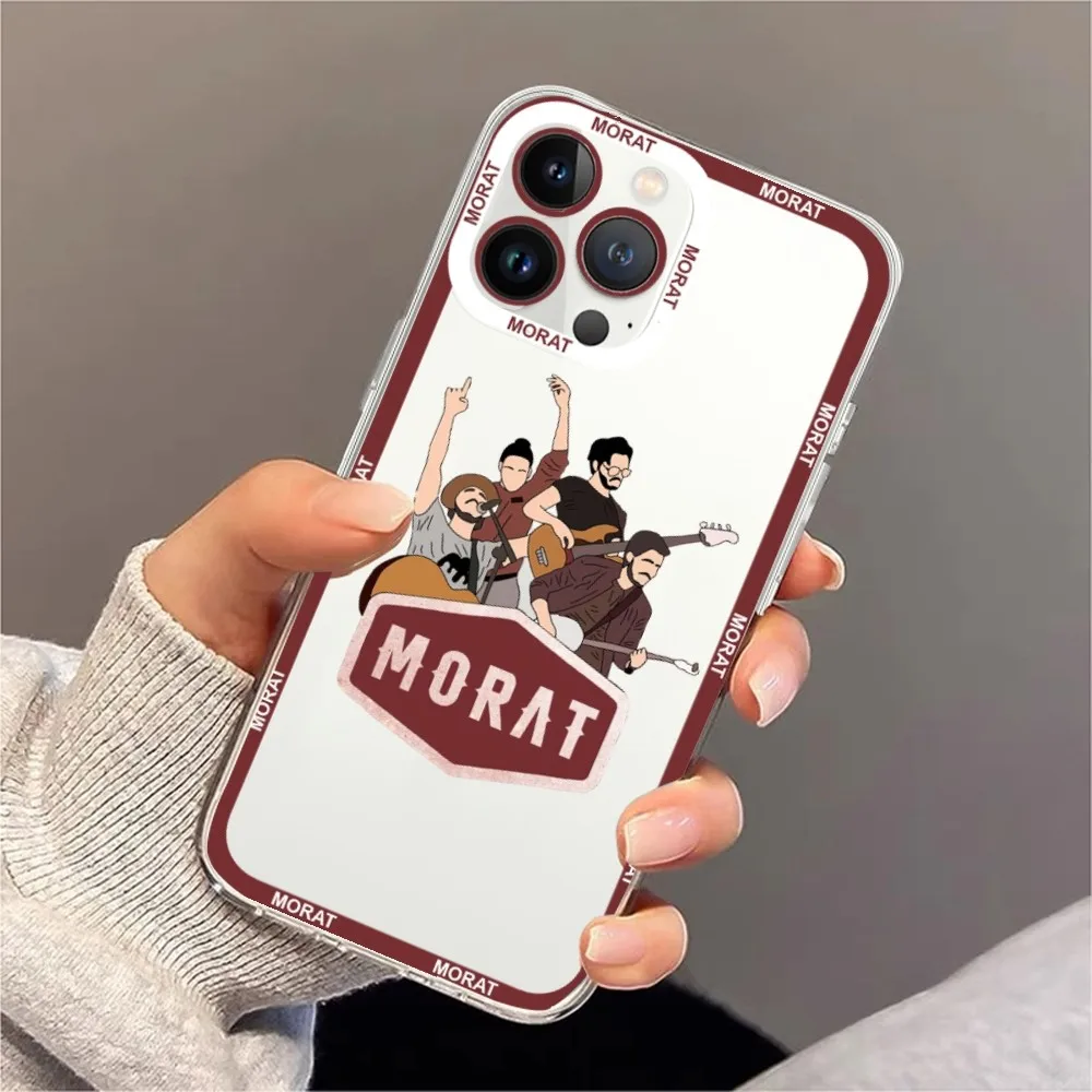 Morat Band Phone Case For iPhone 11 12 Mini 13 14 15 Pro Max Transparent Shell