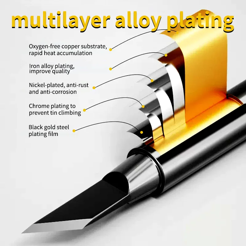 5 قطعة 900M-T-I 900M-T-B لحام الحديد محطة أداة حادة سبيكة لحام سماعات رأس داخل الساخن عارية سبيكة لحام كهربائي تلميح