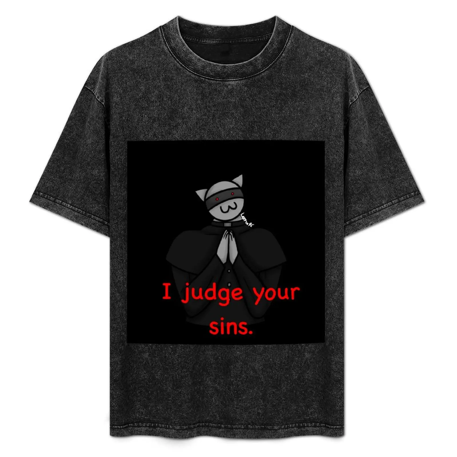 A Buff Fox Judges your Sins T-Shirt Mechanic Work Tee Shirt