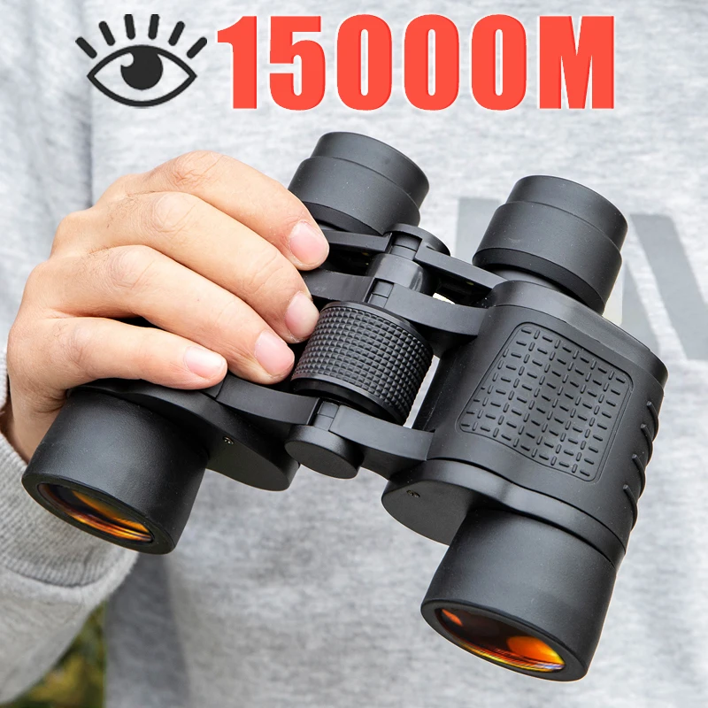 Long Range Professional Binoculars with High Magnification Portable HD Telescope Civil Grade Night Vision Binocular 80x80