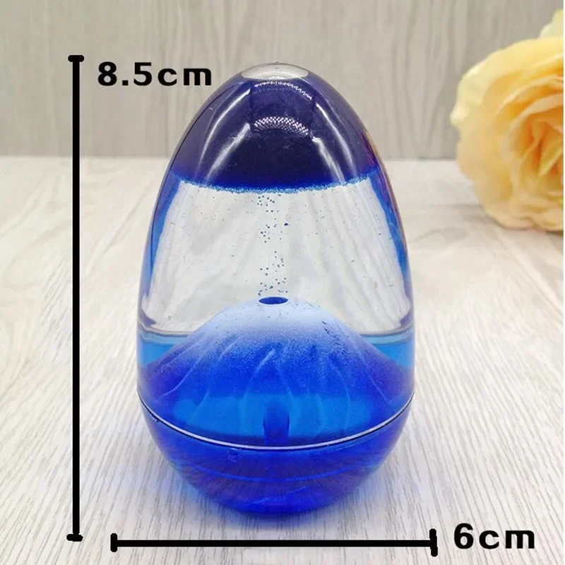 Movement Liquid Hourglass Creative Volcano Oil Sandglass Home Decor Craft Glass Ornaments Sand Timer Christmas Valentine Gifts