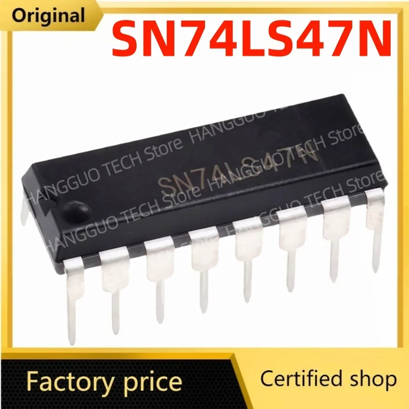 

50 шт./лот, оригинальные и совершенно новые микросхемы SN74LS47N SN74LS47 74LS47 DIP16 IC DECOD/DRVR, лучшее качество