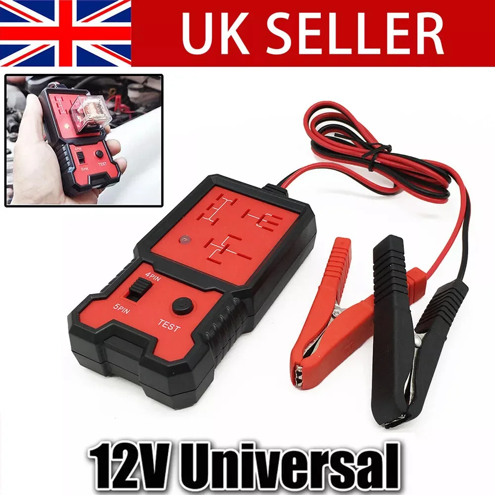 Universal Electronic Automotive Relay Tester For Car Auto Battery Checker 12V