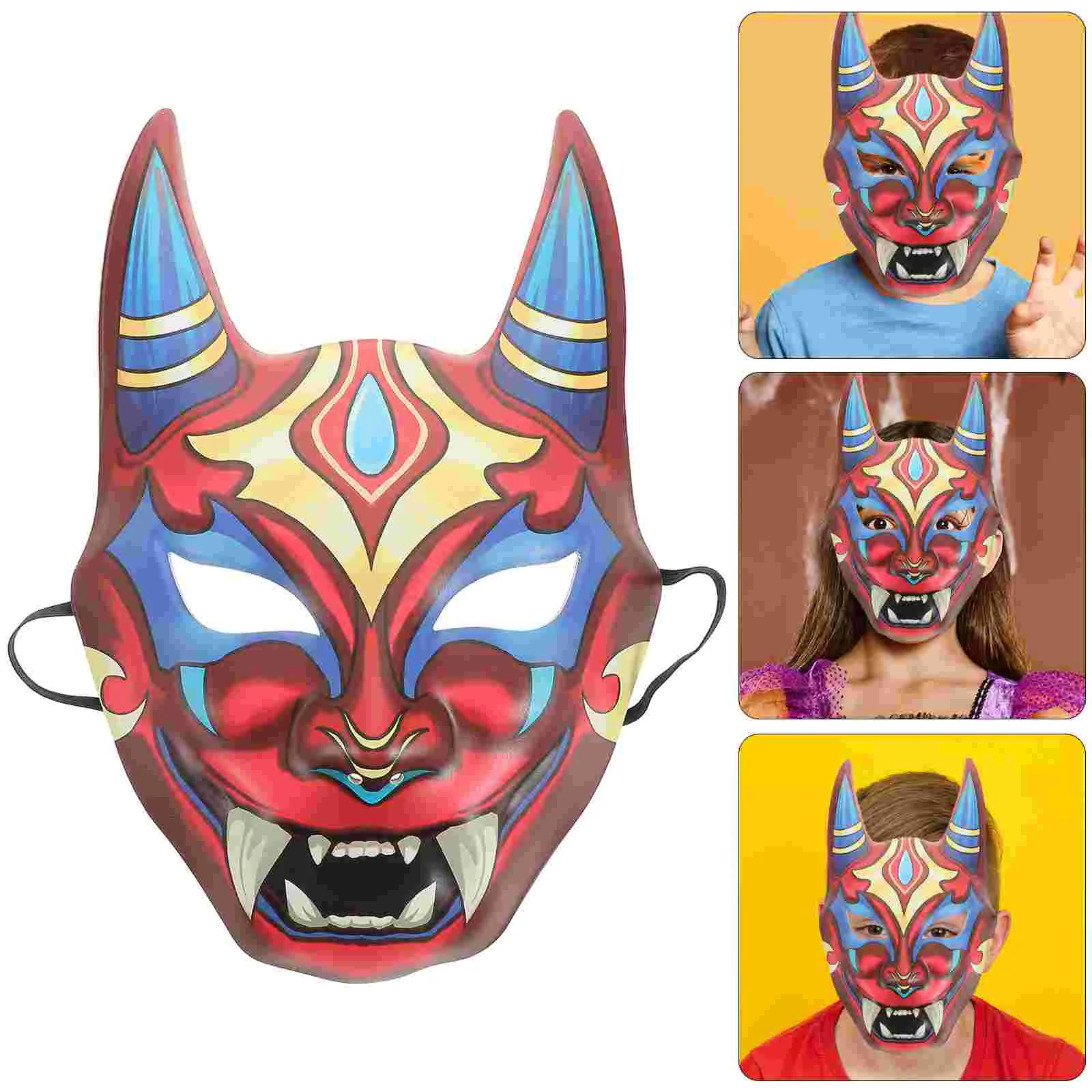 

Маска на Хэллоуин, японские призраки, уродливые маски для косплея, многоразовые аксессуары для выпускного вечера, красный костюм, реквизит для женщин