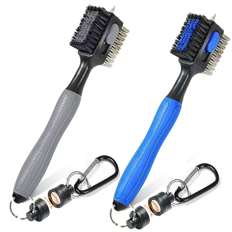 Mini Magnetic Buckle Golf Club Cleaning Brush Golf Brush Golf Supplies Accessories, Portable, Easy to Clean, Outdoor Sports