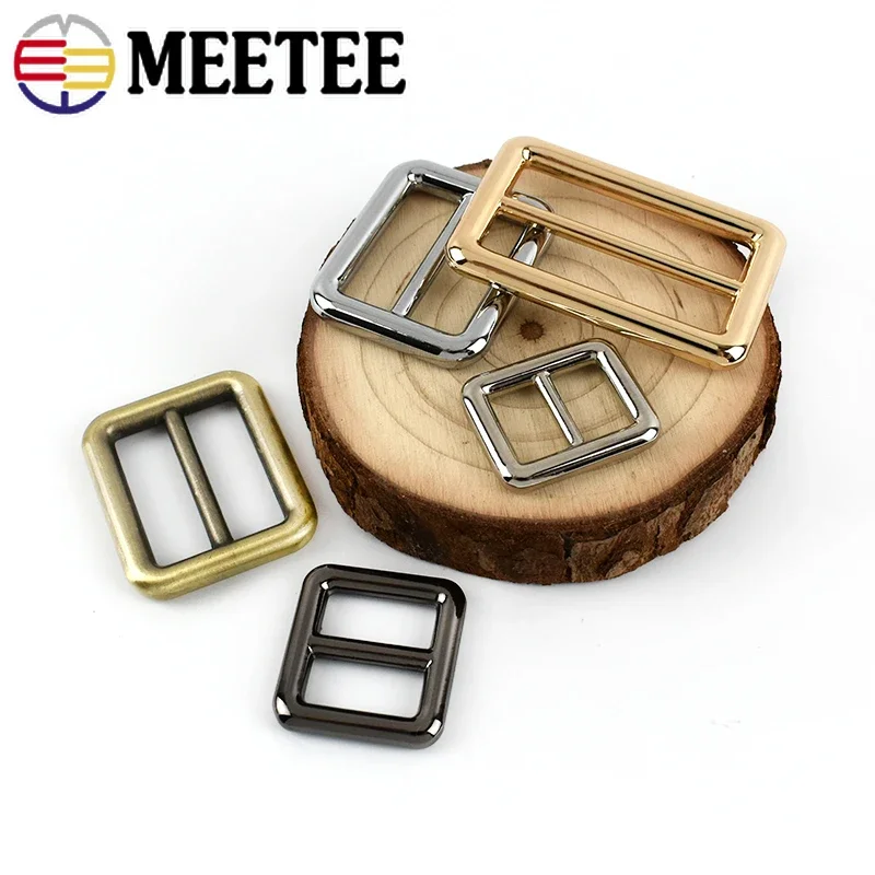 5Pcs 12-50mm Metal Ring Buckle for Bag Strap Backpack Belt Buckles Clasp Webbing Tri-Glide Slider Adjust Hooks DIY Accessories