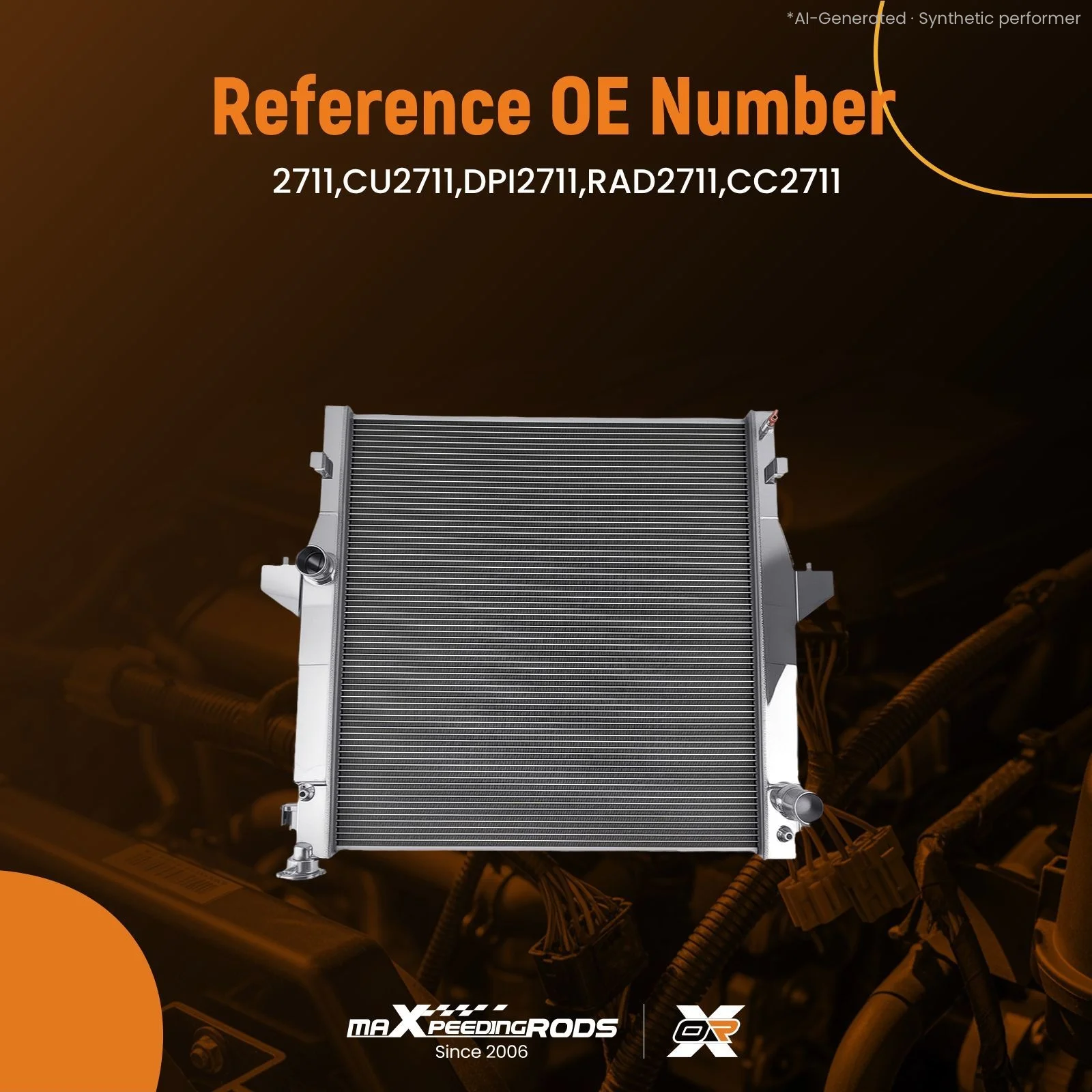 2 Row Aluminum Radiator for Dodge Ram 2500 3500 5.9L 6.7L 2003-10 55056816AA QME