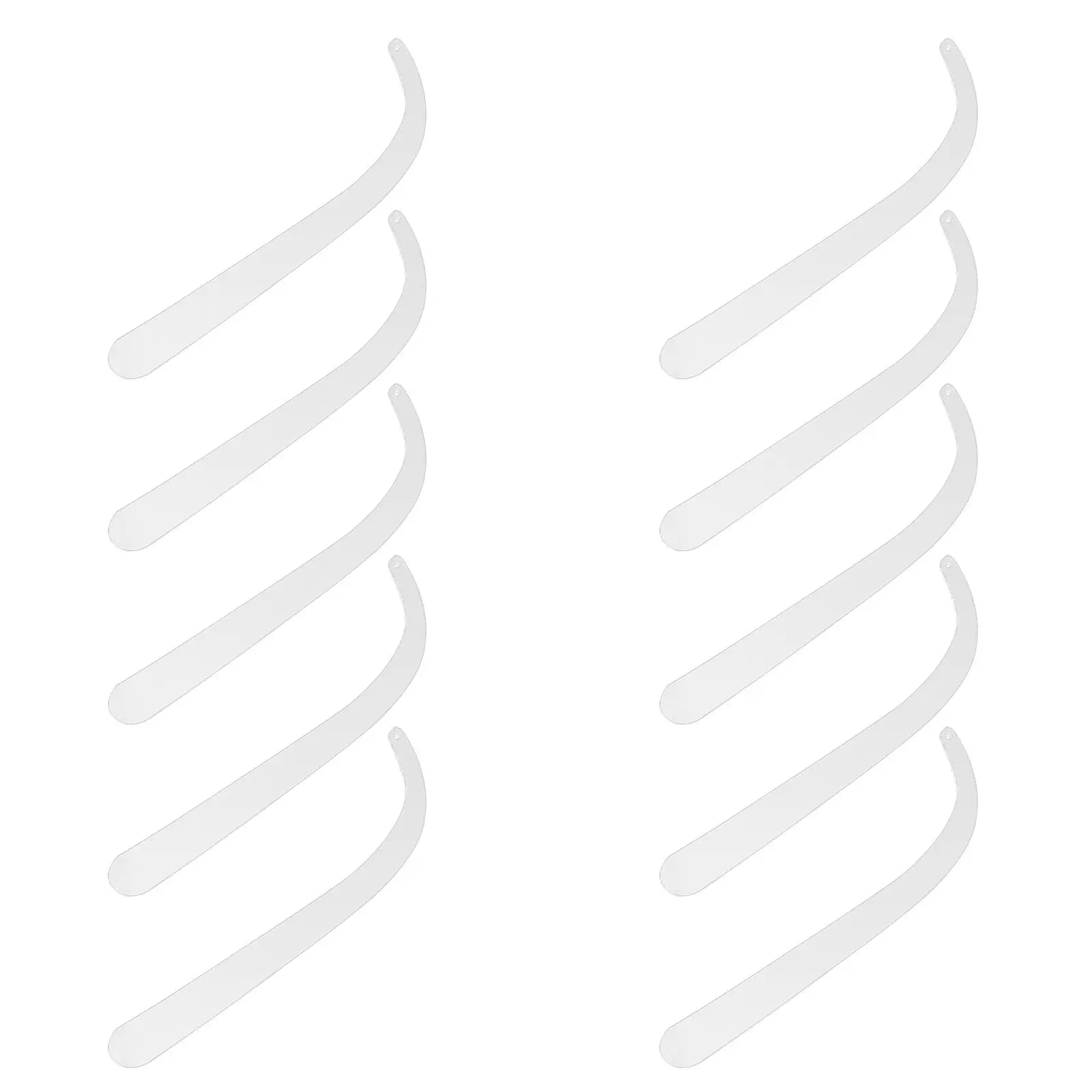 10Pcs Clear Acrylic Earring Try on Stick Lightweight Portable Ear Stud Display Stand Jewelry Store Display Earring Try on Sticks