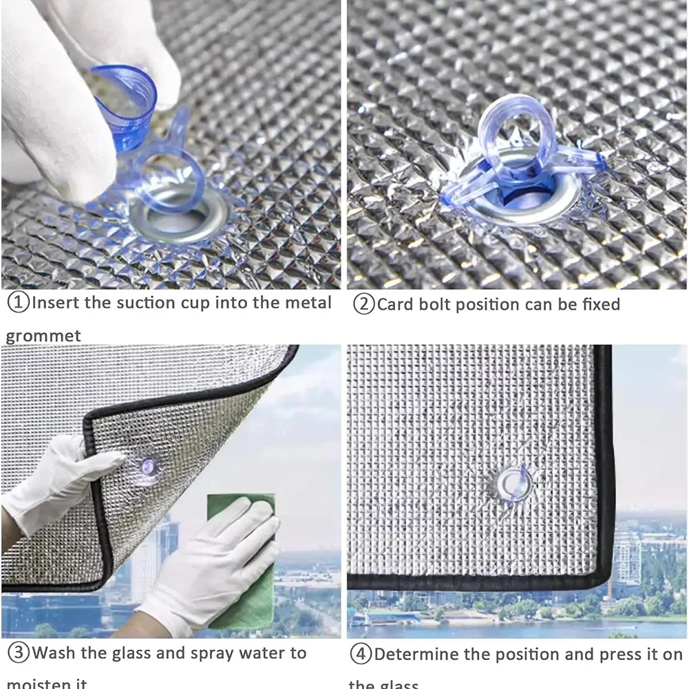 1 قطعة طبقة مزدوجة الألومنيوم احباط العزل فيلم سميكة وشاح سقف العزل ظلة سقف المنزل النوافذ شرفة ظلة