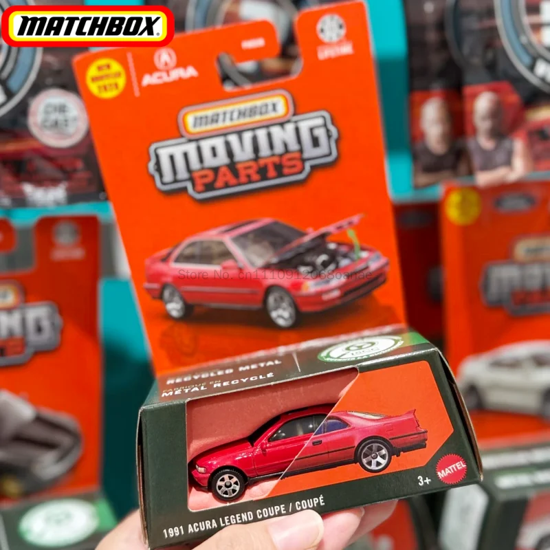 Original Matchbox Car Moving Parts 1/64 Metal Diecast 1991 Acura Legend Coupe Vehicle Model Toys Collection Gift