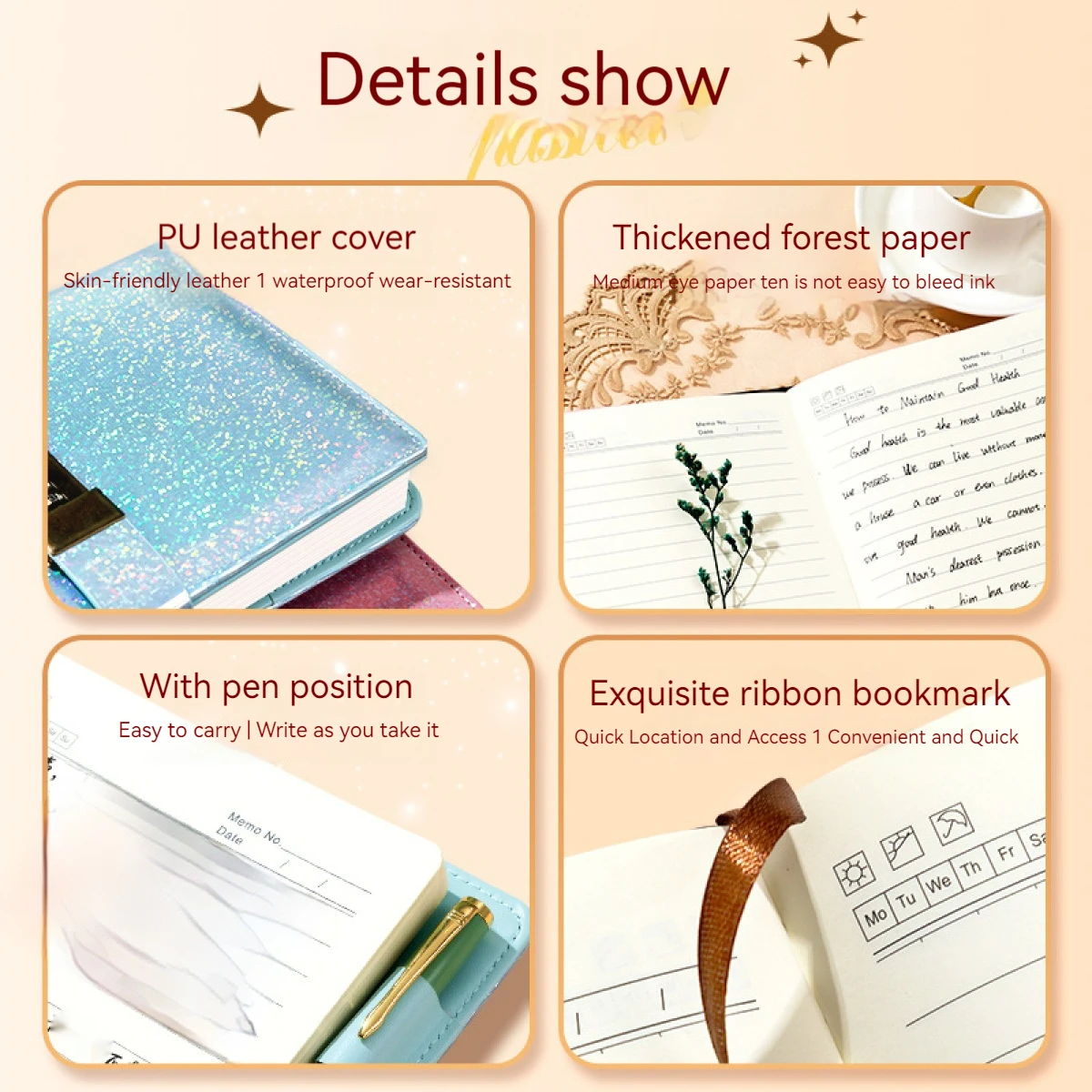 A5 Password Notebook Inner page combination With Lock Journal Simple Student Handbook Travelers Stationery Office School Supplie