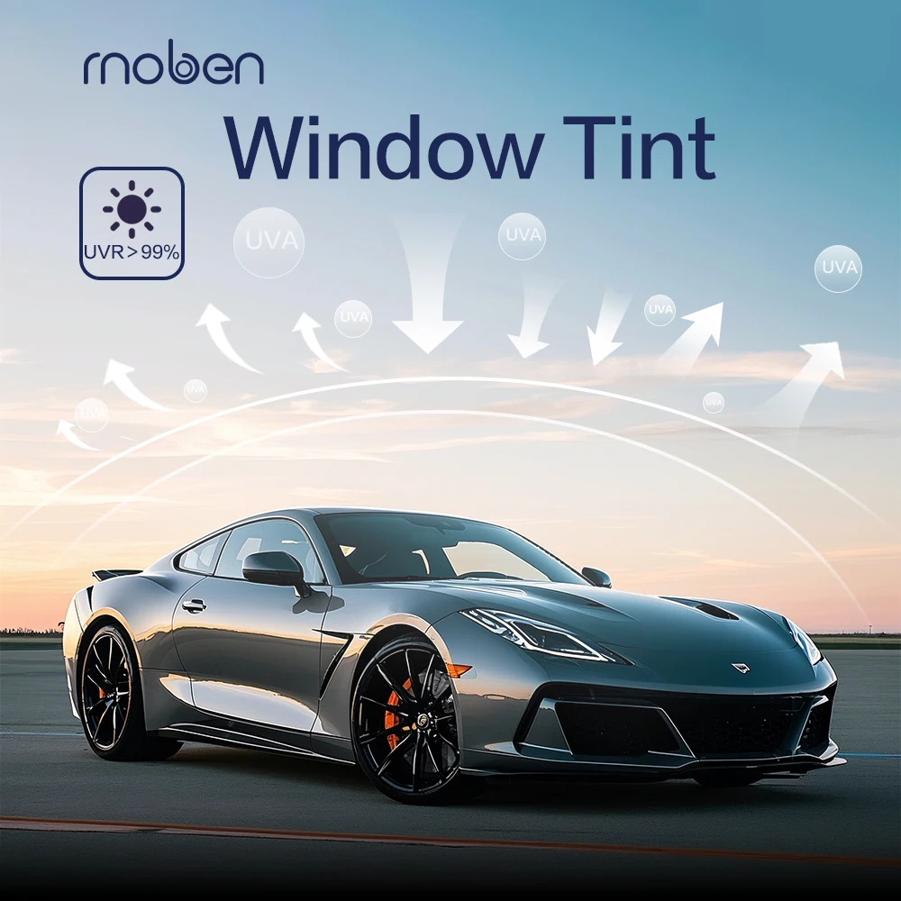 ฟิล์มกรองแสงรถยนต์นาโนเซรามิกคุณภาพสูง ป้องกันความร้อน ป้องกันรังสียูวี 99%  มีความโปร่งแสง 70% 50% 35% 20% 5% 3%