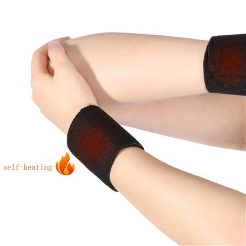 Magnetic Therapy Self-Heating Wrist Support Brace Wrap Heated Hand Warmer Compression Pain Relief Wristband Belt  Muñequeras