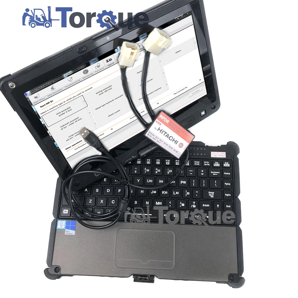 

MPDR for Hitachi Diagnostic Scanner Tool Truck Excavator Wheel Loader Crawler Carrier Cable for ZX-1 ZX-3 ZX-3G ZX-5+getac v110